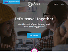 Tablet Screenshot of liftshare.com