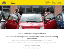 Tablet Screenshot of 5hare.liftshare.com